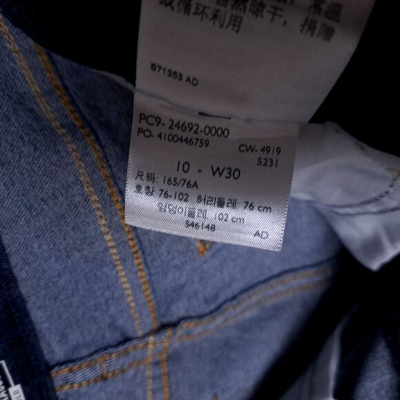 Levi's Levis Strauss Mid Rise Bermuda Shorts Rolled Hem 10 Womens Jean - Picture 5 of 8